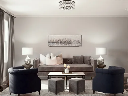 Living Room · Contemporary designed by Stacy