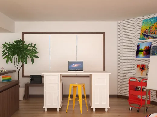 Office · Eclectic designed by Erica