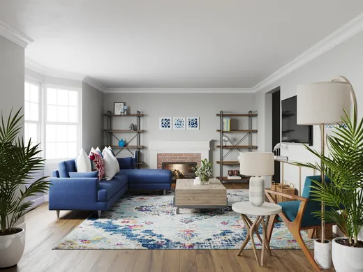 Living Room · Coastal designed by Katerina