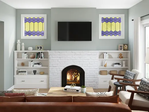 Living Room · Contemporary designed by Kelly