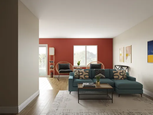 Living Room · Contemporary designed by Roxy