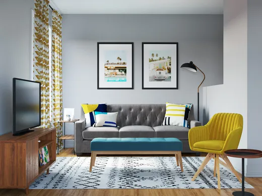 Living Room · Eclectic designed by Natalie