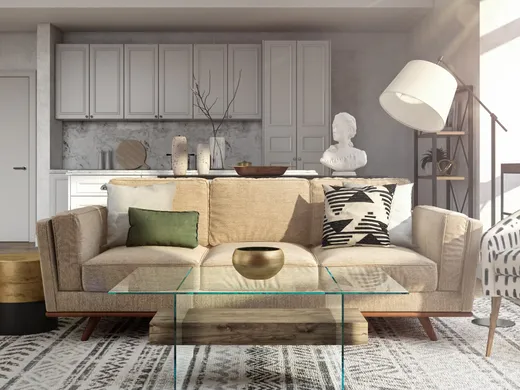 Living Room · Contemporary designed by Kayla