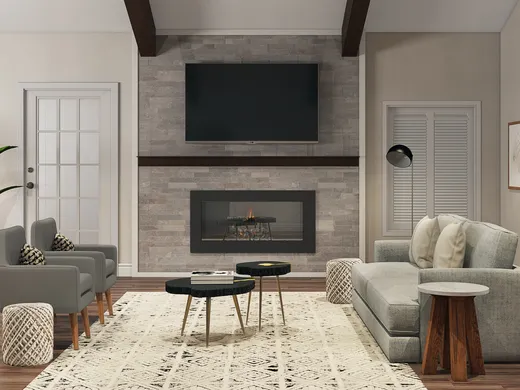 Living Room · Midcentury Modern designed by Tijana