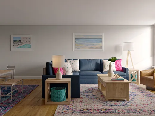 Living Room · Coastal designed by Carolyn
