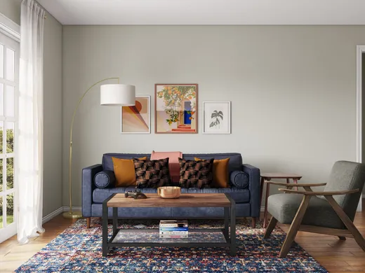 Living Room · Midcentury Modern designed by Dana
