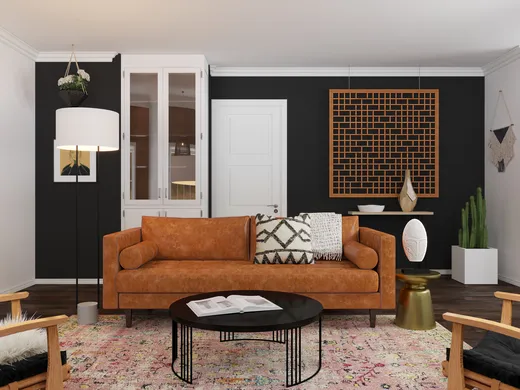 Living Room · Eclectic designed by Leslie