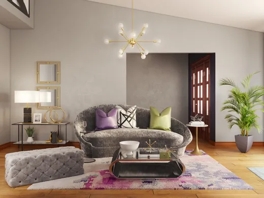 Living Room · Contemporary designed by Kaitlin