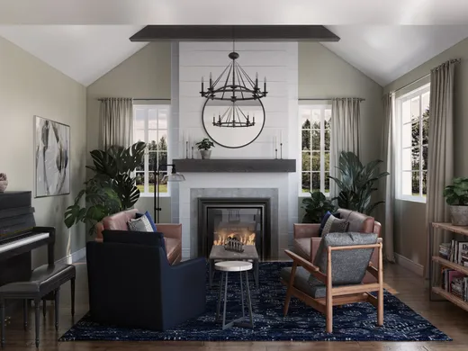 Living Room · Farmhouse designed by Stacy