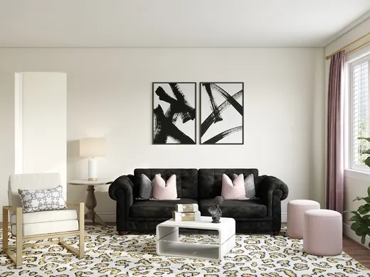 Living Room · Glam designed by Paige