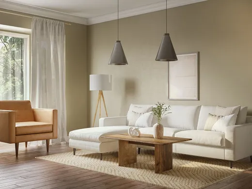 Living Room · Midcentury Modern designed by Rebecca