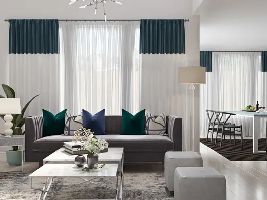 Living Room · Glam designed by Tijana