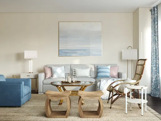 Living Room · Coastal designed by Aubrey