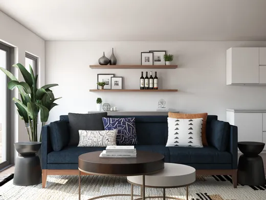 Living Room · Contemporary designed by Carsey