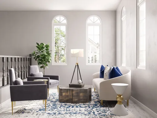 Living Room · Contemporary designed by Shameika