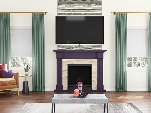 Living Room · Contemporary designed by Candace