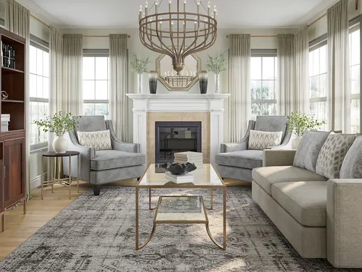 Living Room · Glam designed by Madeline