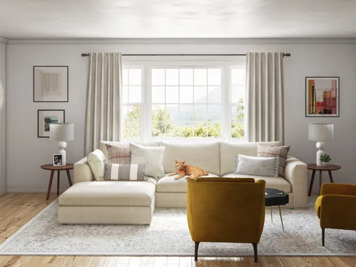 Living Room · Eclectic designed by Natalie