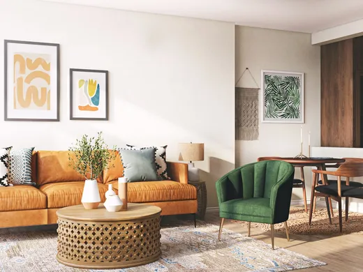 Living Room · Eclectic designed by Anna