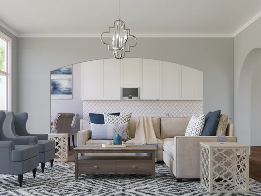 Living Room · Contemporary designed by Lyndsi