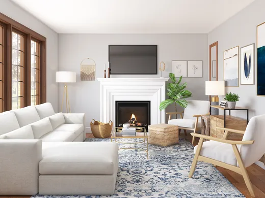 Living Room · Contemporary designed by Julie