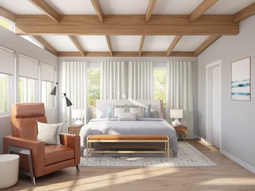 Bedroom · Midcentury Modern designed by Marlene