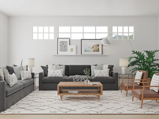 Living Room · Eclectic designed by Amy