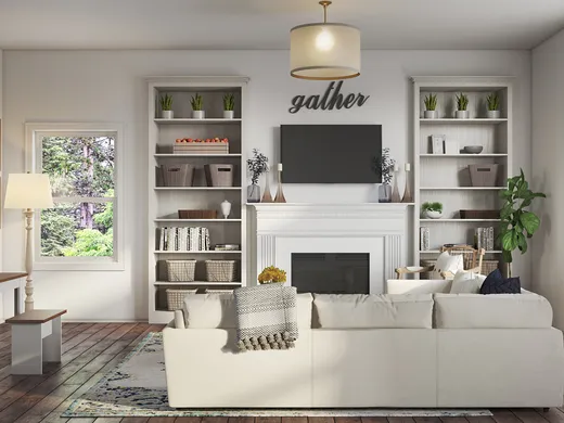 Living Room · Farmhouse designed by Luisa