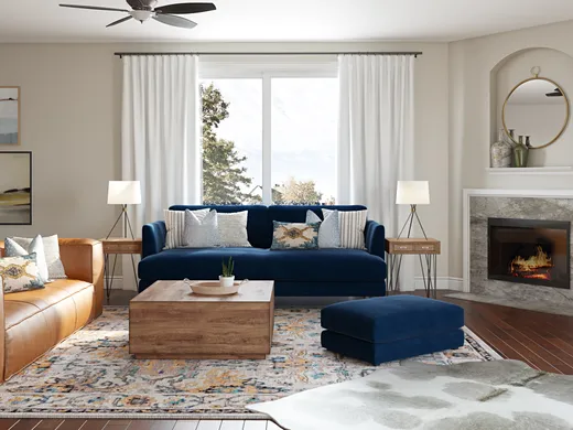 Living Room · Contemporary designed by Britney