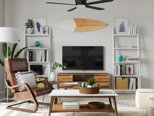 Living Room · Eclectic designed by Amanda
