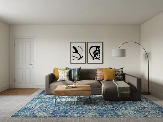 Living Room · Contemporary designed by Sarah