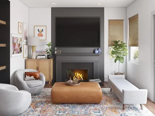 Living Room · Contemporary designed by Kymlyn