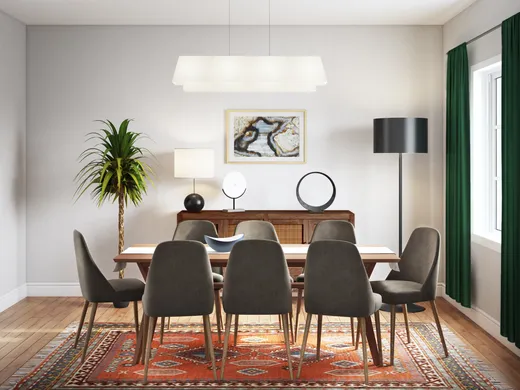 Dining Room · Eclectic designed by Aleena
