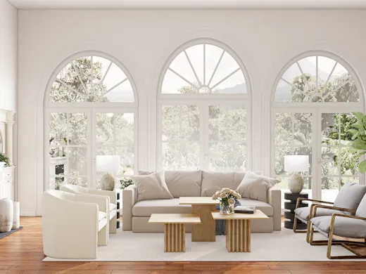 Living Room · Midcentury Modern designed by Maria
