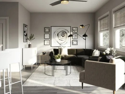 Living Room · Contemporary designed by Fendy