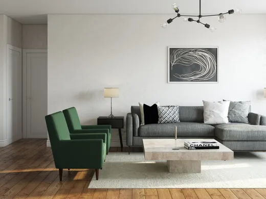 Living Room · Contemporary designed by Emily