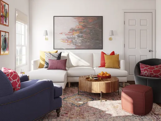 Living Room · Eclectic designed by Patrice