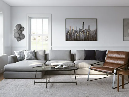 Living Room · Contemporary designed by Jennifer