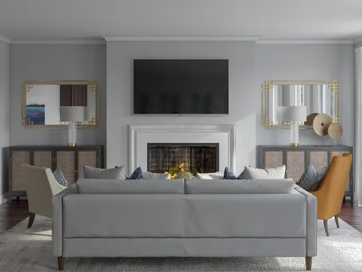 Living Room · Farmhouse designed by Kamila