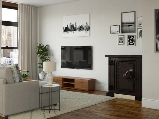 Living Room · Midcentury Modern designed by Shelby