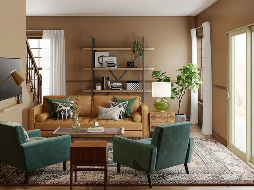 Living Room · Eclectic designed by Haley