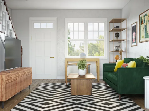 Living Room · Modern designed by Katie