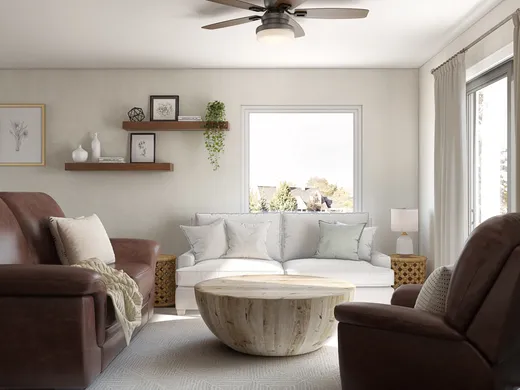 Living Room · Eclectic designed by Brit