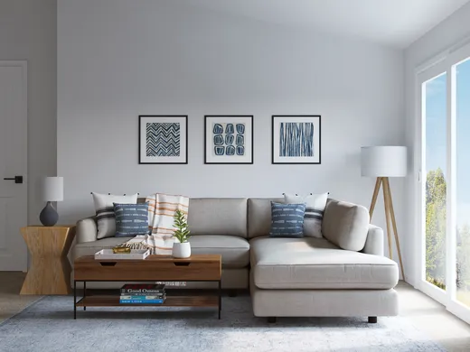 Living Room · Contemporary designed by Rachel