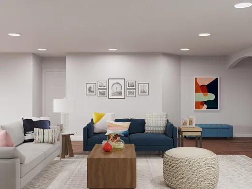 Living Room · Midcentury Modern designed by Yoseika
