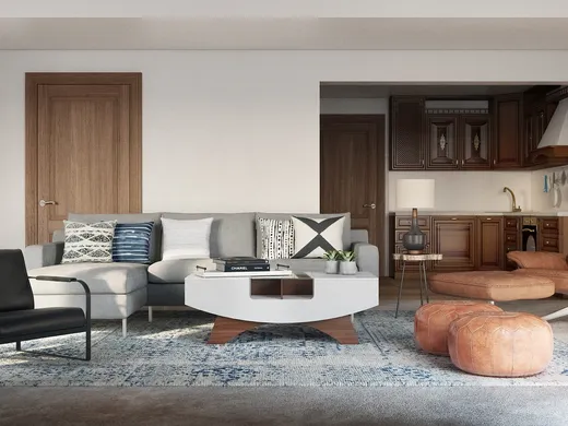 Living Room · Farmhouse designed by Pradnya