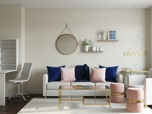 Living Room · Glam designed by Nicollette