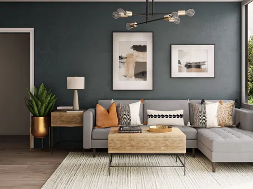 Living Room · Contemporary designed by Laura