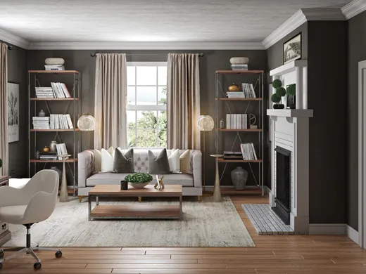 Living Room · Farmhouse designed by Levi