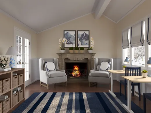 Living Room · Traditional designed by Jessica